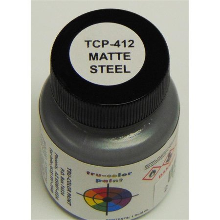 TRUE COLOR PAINT Matte Steel - 1 oz TCP412